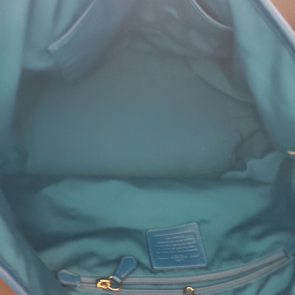 XL Coach tote teal - Picture 3 of 3